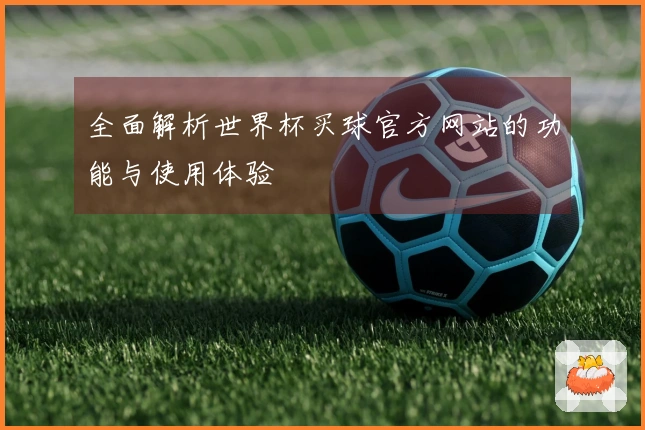 全面解析世界杯买球官方网站的功能与使用体验