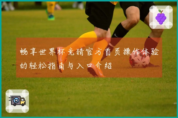 畅享世界杯竞猜官方首页操作体验的轻松指南与入口介绍